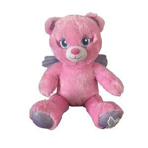 Build-a-Bear Pink & Purple Butterfly Bear w/ Wings, 17” Toy Plush Fairy Wings